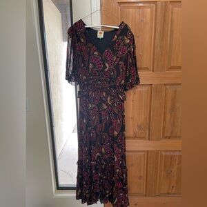 FarmRio maxi dress butterfly print